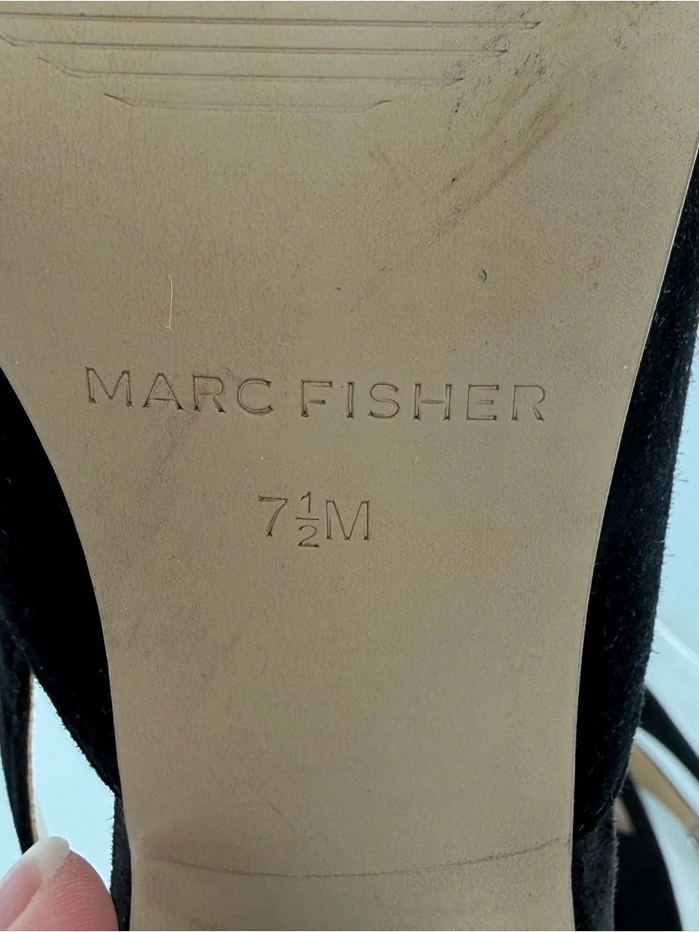 Marc Fisher Majer Pointy Toe Slingback Block Heel Pumps 7.5 - Picture 8 of 9
